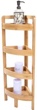 Giantex Bathroom Corner Shelf Stand - 4 Tier Bamboo Corner Stand, 31.5" Corner Storage Shelf