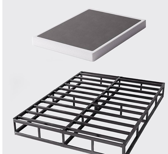 Full Size Box Spring  9 Inch High Profile Metal BoxSpring, Heavy Duty Structure Mattress Foundation, Noise Free, Non-Slip, Easy Assembly
