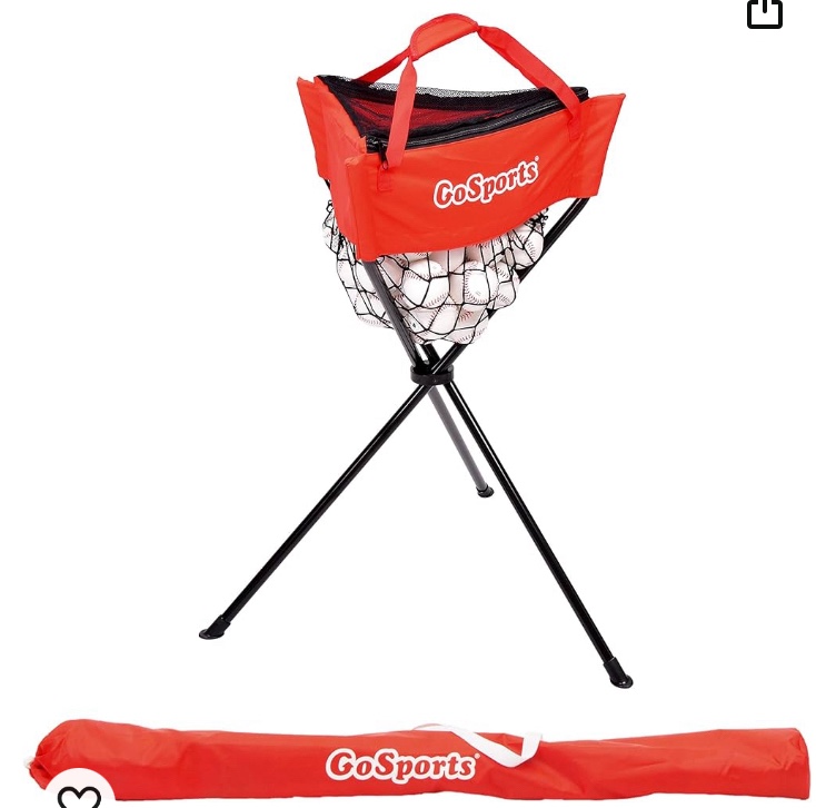 GoSports Baseball & Softball Ball Caddy with Carrying Bag