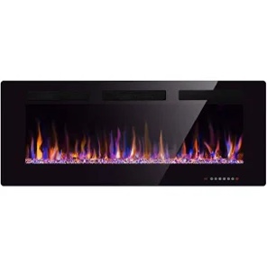Milosz Recessed Wall Mounted Electric Fireplace