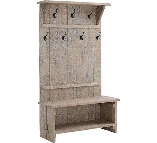 Castleton Mango Wood 70"h Hall Tree Component A