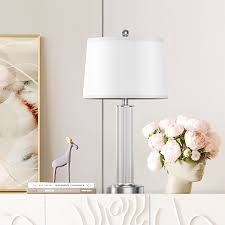Elania Glass USB Table Lamp
