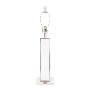 Blair Table Lamp Base, White/Silver  CTTLB8309WS