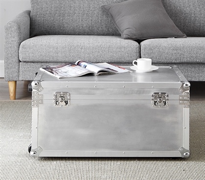 VIN STEEL PLATED TRUNKS - ARGENT DESTINATION (SILVER)