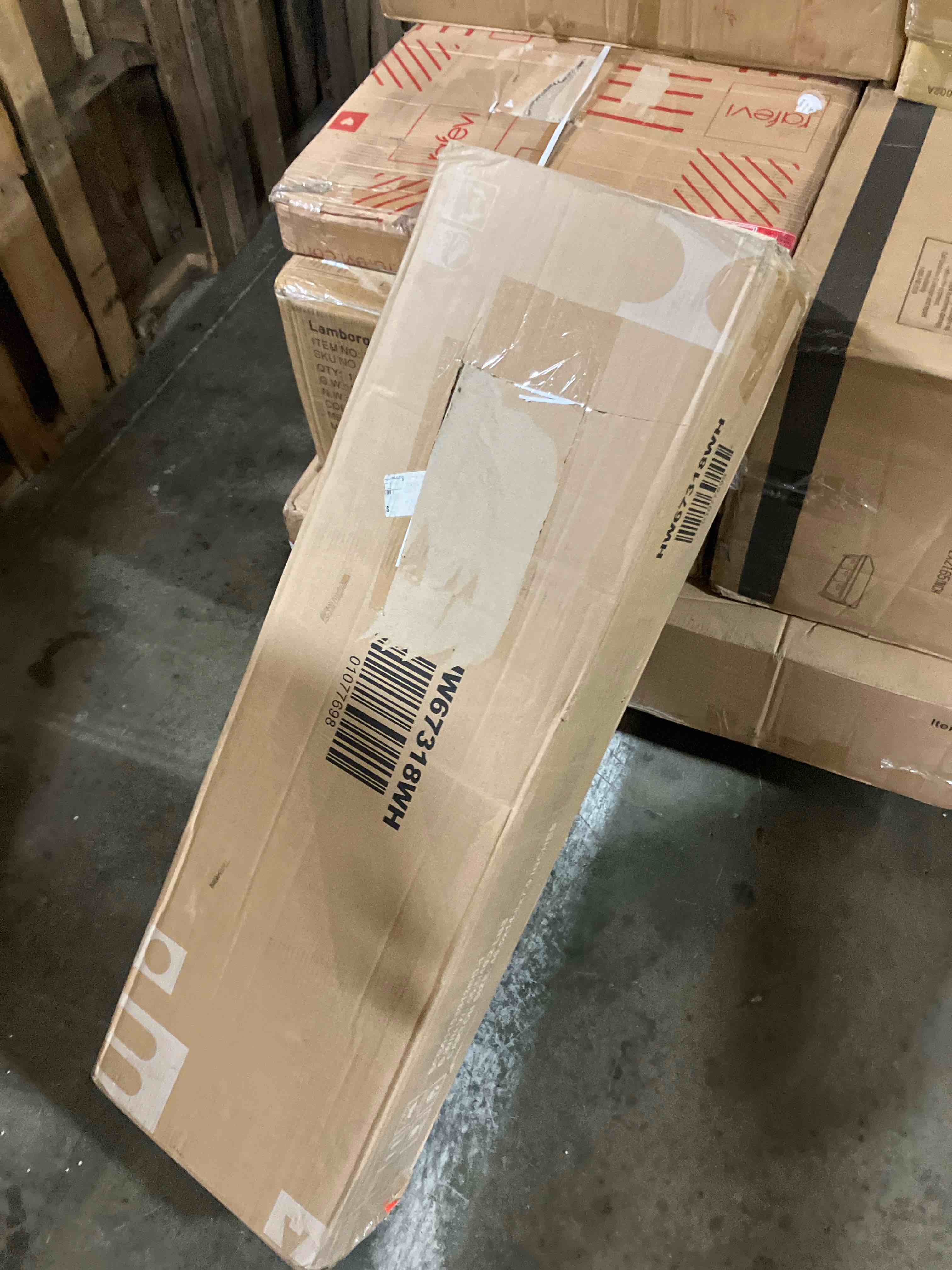 Tangkula Bathroom Floor Freestanding Storage w/Glass