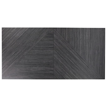 Artmore Tile Sample - Laze Charcoal 4-in x 8-in Matte Porcelain Wood look Wall/floor Tile