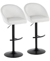 swivel adjustable height bar stool upholstered counter stool set of 2