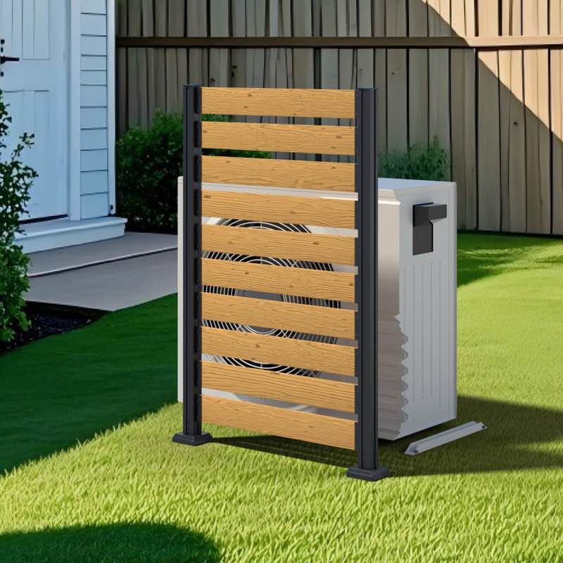 5ft h x 3ft w outdoor privacy screen fence panel, no dig enclo concord cedar wood, seamless joining from any side