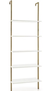 Cayden James 72.6" H x 23.6" W Iron 5-Tier Etagere Bookcase