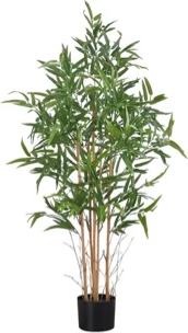 Adcock Artificial Bamboo Plants in Basket, Faux Plant for Home Dcor