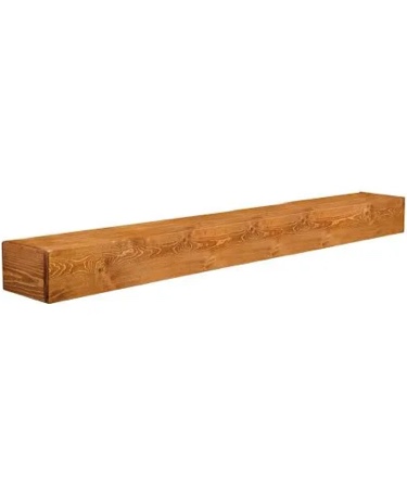 haynor solid wood fireplace mantel floating shelf