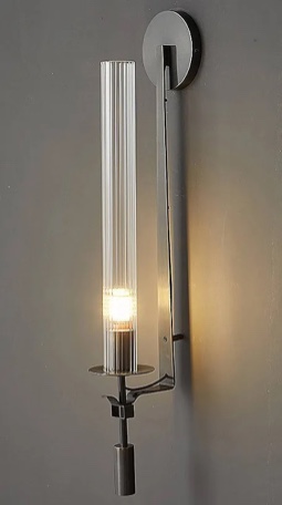 Ultra-Modern Tube Glass Wall Sconce Lighting