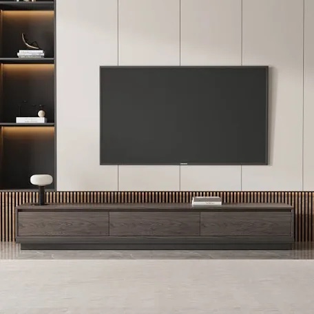 Lok 78.7" Expandable Tv Cabinet With Three Drawers
