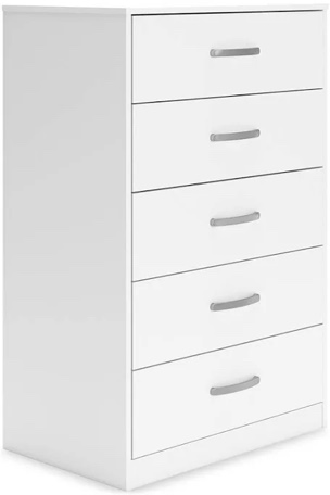Flannia 5 Drawer Chest of Drawers FG-WH-PU-4-1187-WAY