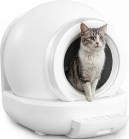 Automatic Self-Cleaning Cat Litter Box with APP Control & Safety Protection - Odor Removal for Multi-Cat Homes