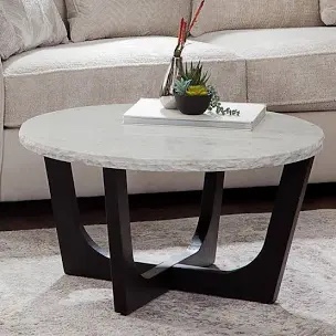 Chrissy Genuine Marble Top Coffee Table