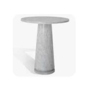 Safavieh Couture Valentia Tall Round Marble Accent Table SFV9703 incomplete box 1 of 2 only top