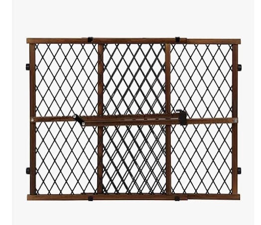 Evenflo Position & Lock Baby Gate, Pressure-Mounted, Farmhouse Collection