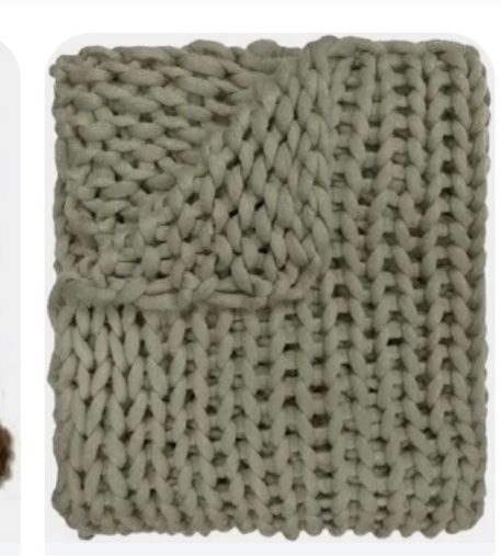 Donna Sharp Throw Blanket - Plush Knit Sage Contemporary Decorative Throw Blanket with Faux Fur Pattern