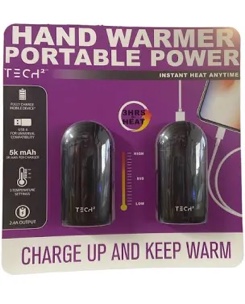 Tech Squared Power Bank with Hand Warmer (2 Pack)