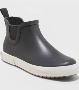 Women's Shirley Rain Boots - Universal Thread Black Size 8 
