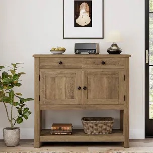 Latiasha 35.4"' Console Table with Drawers and Cabinet