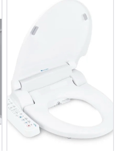 Brondell Swash SE400 Bidet Seat with Sidearm Dryer and Stainless Steel Nozzle Elongated White