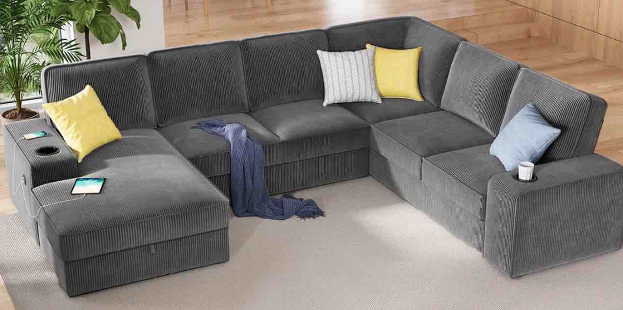 Glendora 112" Sectional ( Incomplete Box 1 of 2 ONLY)