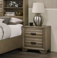 Roundhill Furniture Loiret 2-Drawer Nightstand
