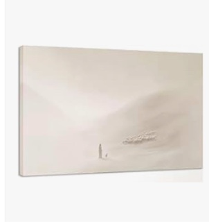 Minimalist Jesus And Lamb Wall Art Jesus Leaves The 99 Sheep Paintings Poster Christian Bible Canvas Prints Horizontal Sketch Religious Faith Picture Beige White Neutral Wall Decor Framed