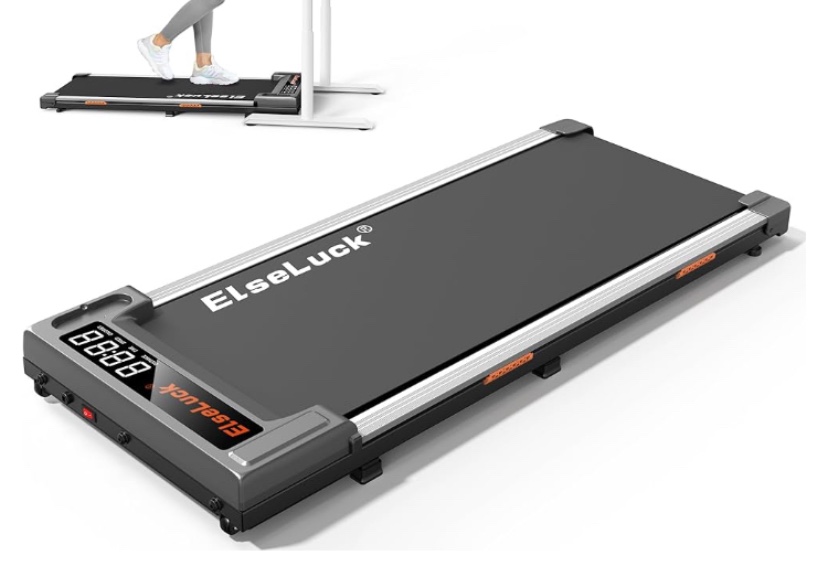 Elseluck Walking Pad, Under Desk Treadmill for Home Office, 2 in 1 Portable Walking Treadmill with Remote Control, Walking Jogging Machine in LED Display, missing remote