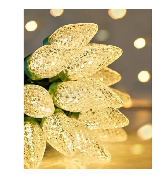 suraielec C9 Christmas string lights 34ft UCSLC9F