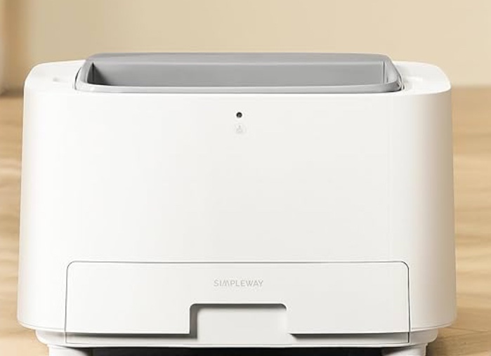 Self Cleaning Cat Litter Box: Auto Kitty Litter Boxes for Multiple Cats, Large Auto Litter Scooping Free Robotic Odor Removal Electric Smart Pet Litter Box for Pet Lover, Silver Gray