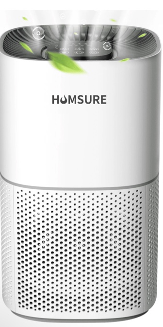 HUMSURE Air Purifiers for Home up to 1300 Sq.ft, Large Air Purifier for Bedroom with HEPA 13 Filter, Remove 99.97%, White, HKJ-200A