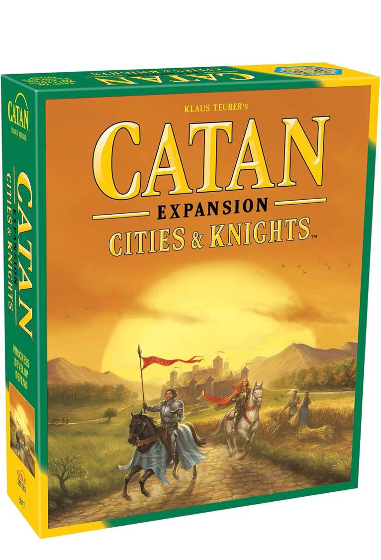 CATAN Cities & Knights Board Game Expansion - Enhance Your CATAN Experience with Intriguing New Challenges! Strategy Game for Family, Ages 12+, 3-4 Players, 90 Min Playtime, Made by CATAN Studio