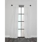 Agamdeep Solid Semi-Sheer Rod Pocket Single Curtain Panel Size per Panel: 54" x 96", Curtain Color: White