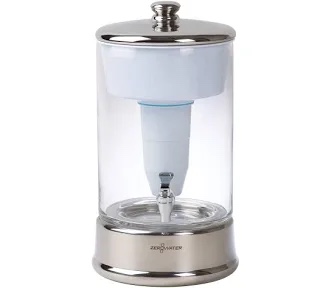 ZeroWater 40 Cup Glass Water Pitcher with Ready-Pour + Free Water Quality Meter