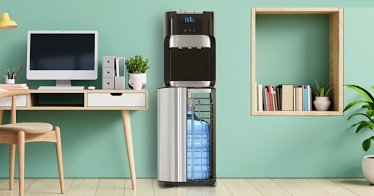 Brio Bottom Load Water Cooler Dispenser with Hot  Cold and Room Temperature Water  Height 41.4