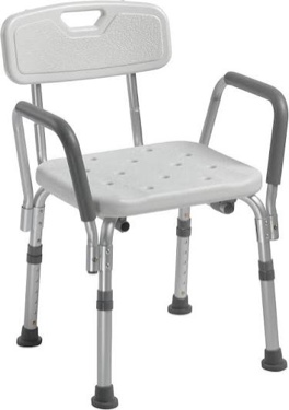 Bath SafetyBenches/Stools Product Description: BATH SEAT WITH BACK,1EA,4/CS