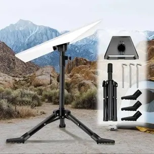 Starlink Gen 3 Tripod, Heavy Duty Starlink Mount, Adjustable Height from 2ft to 4.6ft, Super Easy to Assemble, Starlink Gen 3 Mount