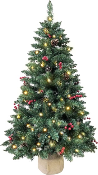 Mupera 4FT Artificial Christmas Tree, 300 Branch Tips, PVC Xmas Pine Tree #R04