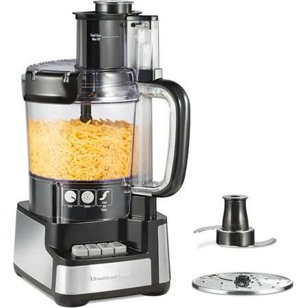 Hamilton Beach 12-Cup Stack & Snap Food Processor & Vegetable Chopper Black (70725A)
