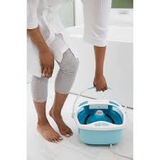 Homedics Shower Bliss Footspa with Massaging Water Jets 3 Attachments and Toe-Touch Controls FB-625