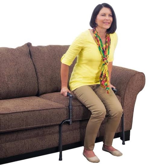 Able Life Universal Stand Assist, Chair Lift Assist for Elderly, Grab Bar Standing Aid for Seniors, Daily Living Mobility Aid, Brown
