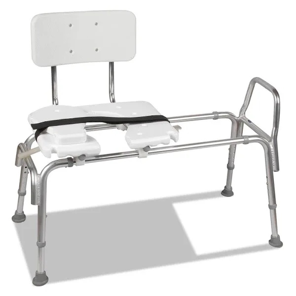 DMI Transfer Bench Sliding Shower Chair - HealthSmart