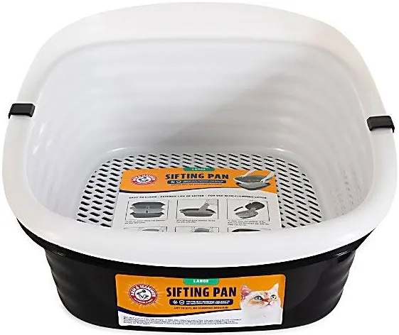 Condition photo showing New/Like New for Arm & Hammer Light Gray Sifting Cat Litter Box  Large  15.21  W x 18  L
