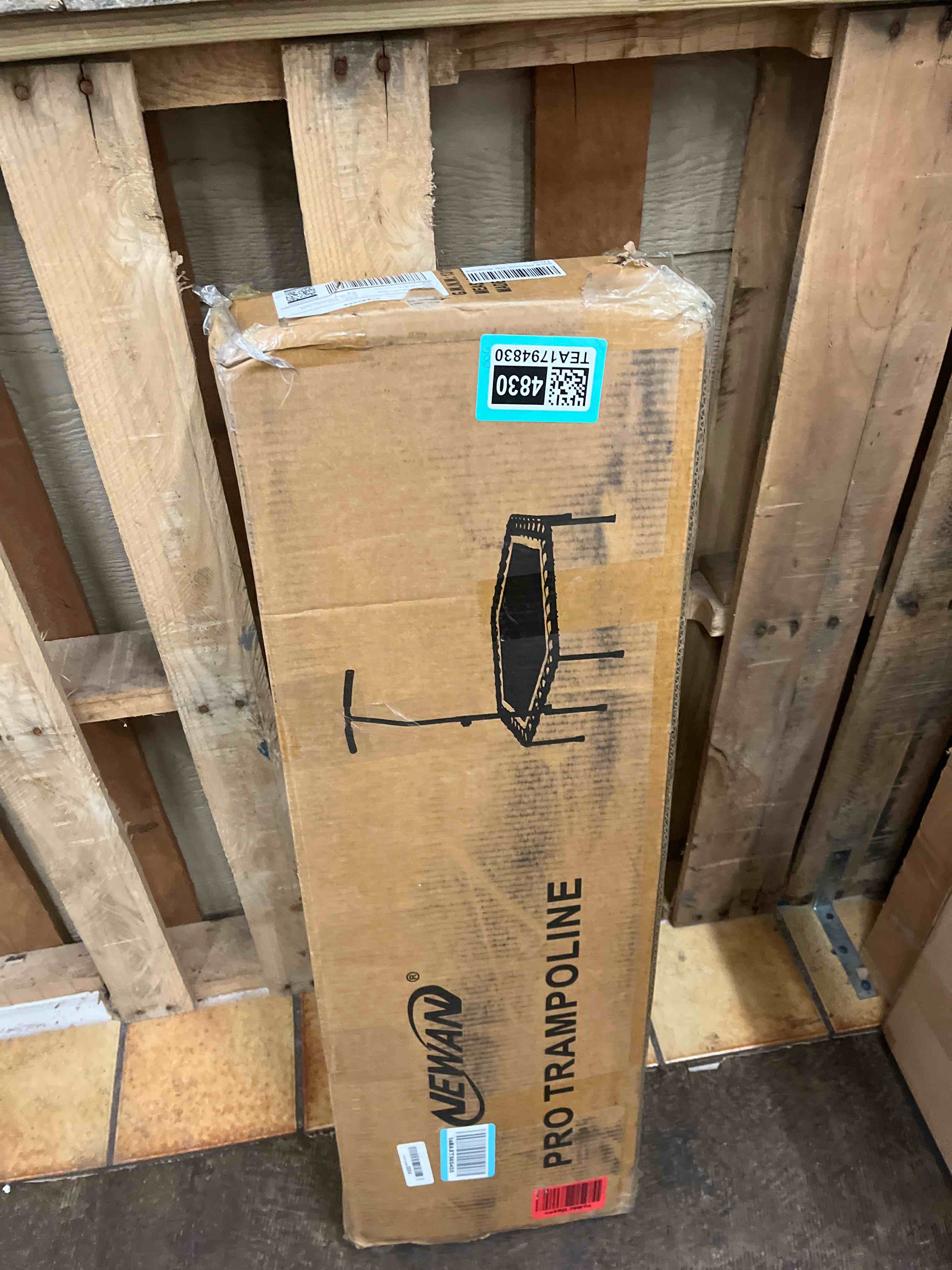 Condition photo showing New/Like New for Newan 48'' Fitness Trampoline with Adjustable Handle Bar, Silent Trampoline Bungee Rebounder Jumping Cardio Trainer Workout for Adults - Max Limit 330 lbs