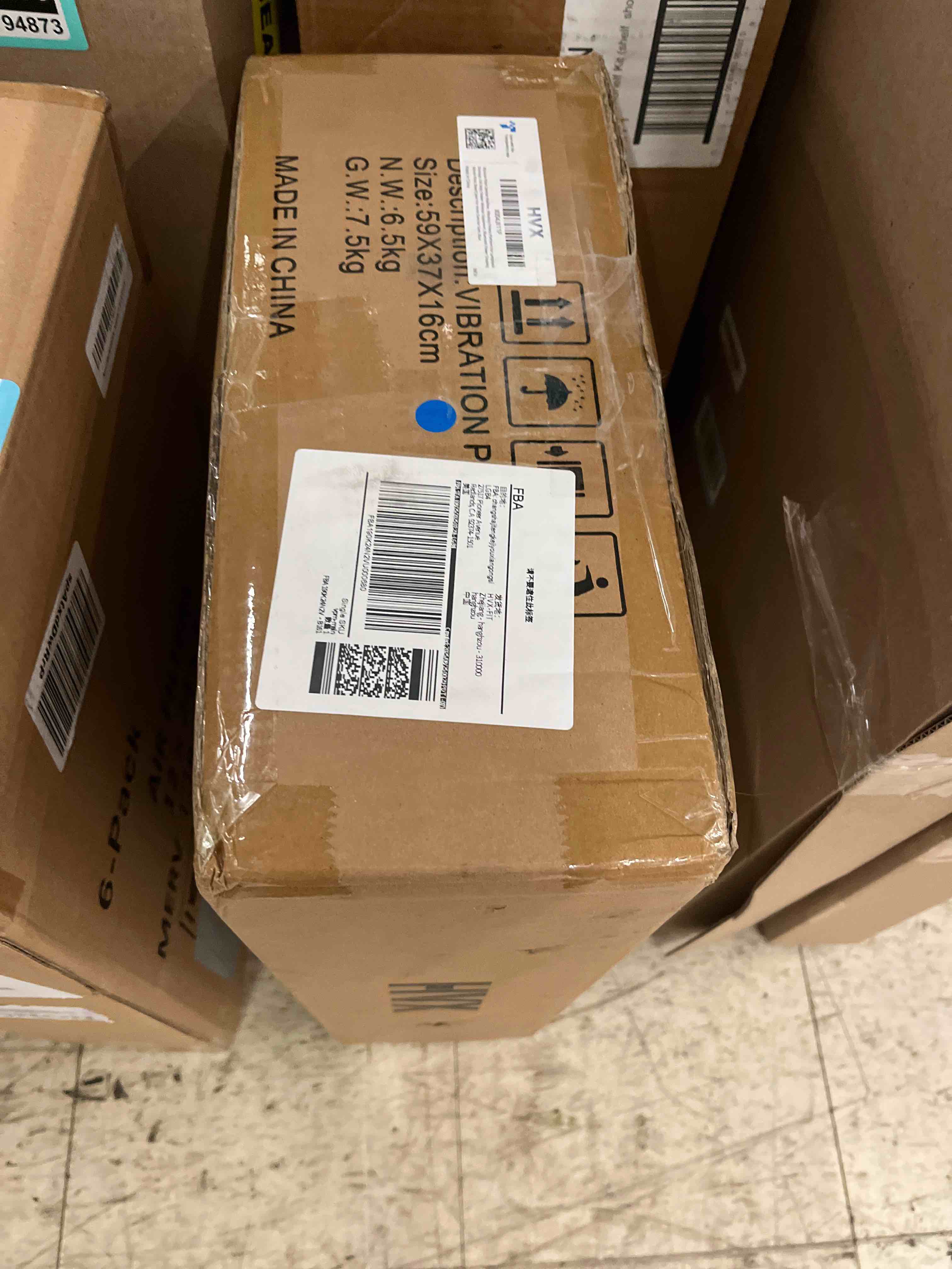 Condition photo showing New/Like New for Vibration Plate Exercise Machine, Vibrating Fitness Platform for Lymphatic Drainage, Full Body Shaker Workout Equipment, Bluetooth Power Shaping Vibrate Plate, Board Sport for Home Exercise Gym, Blue