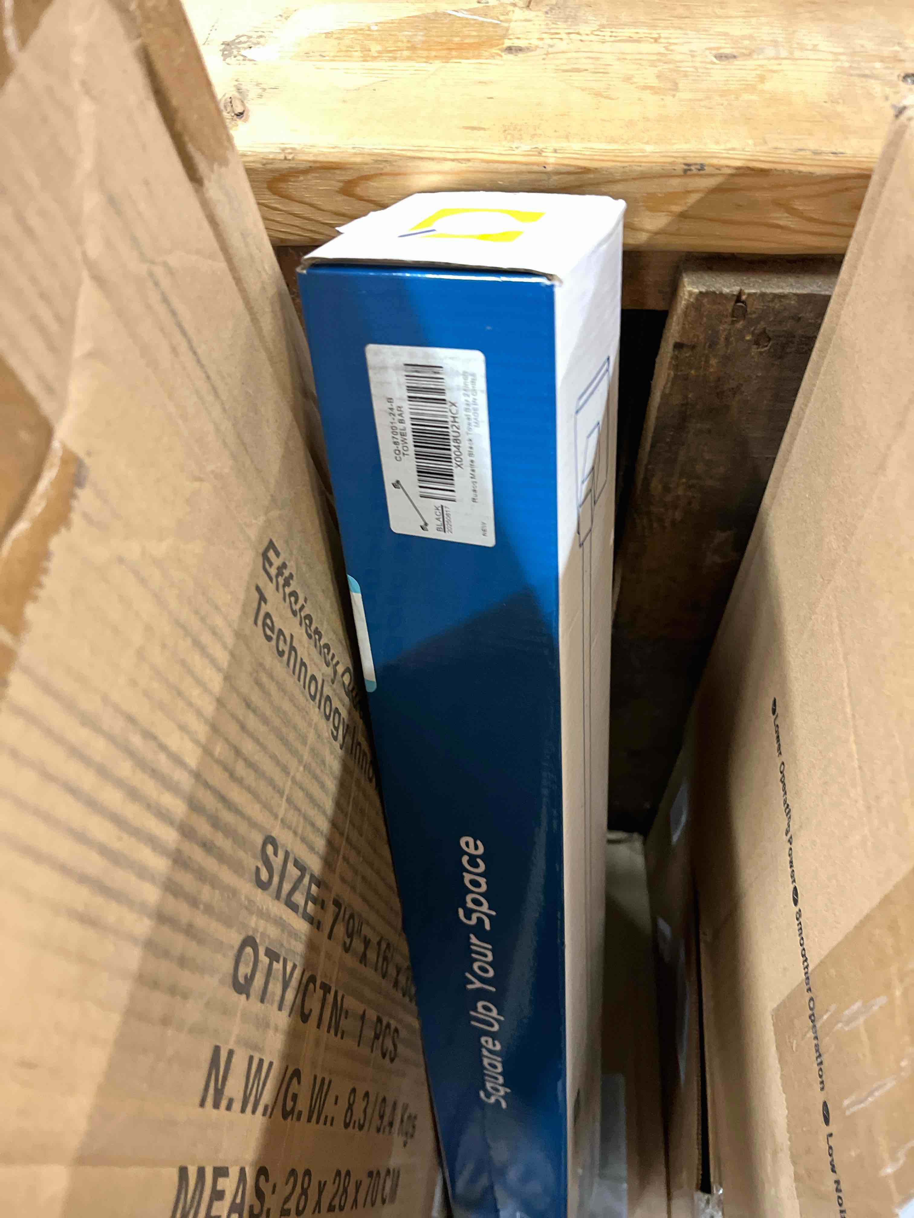 Condition photo showing New/Like New for RUACQ Towel Bar 24 inch, Towel Racks for Bathroom, 304 Stainless Steel Towel Holder Wall Mounted, Heavy Duty Bathroom Decor Towel Rod (Matte Black)