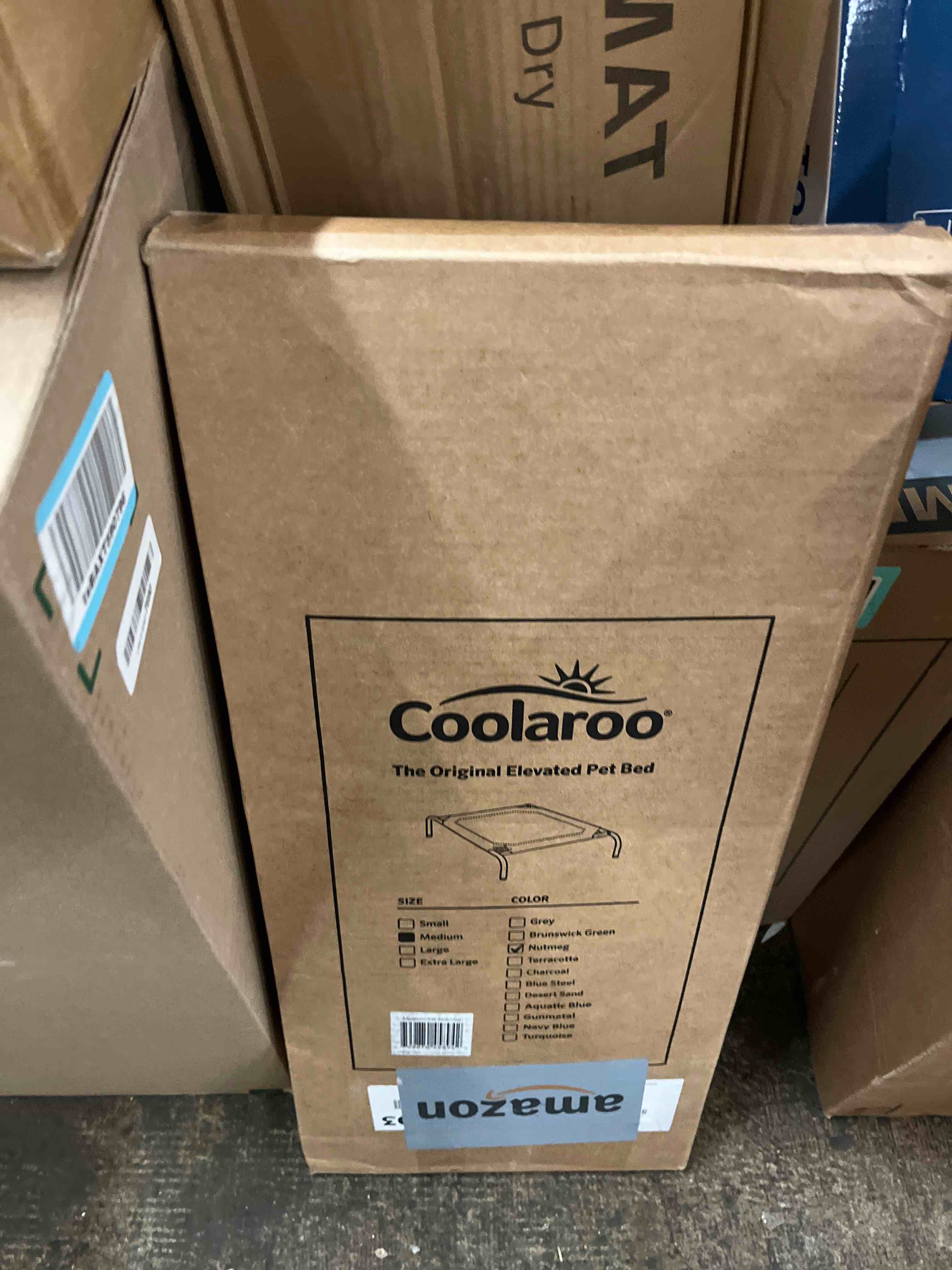 Condition photo showing New/Like New for The Original Coolaroo Elevated Pet Dog Bed for Indoors & Outdoors  Medium  Nutmeg